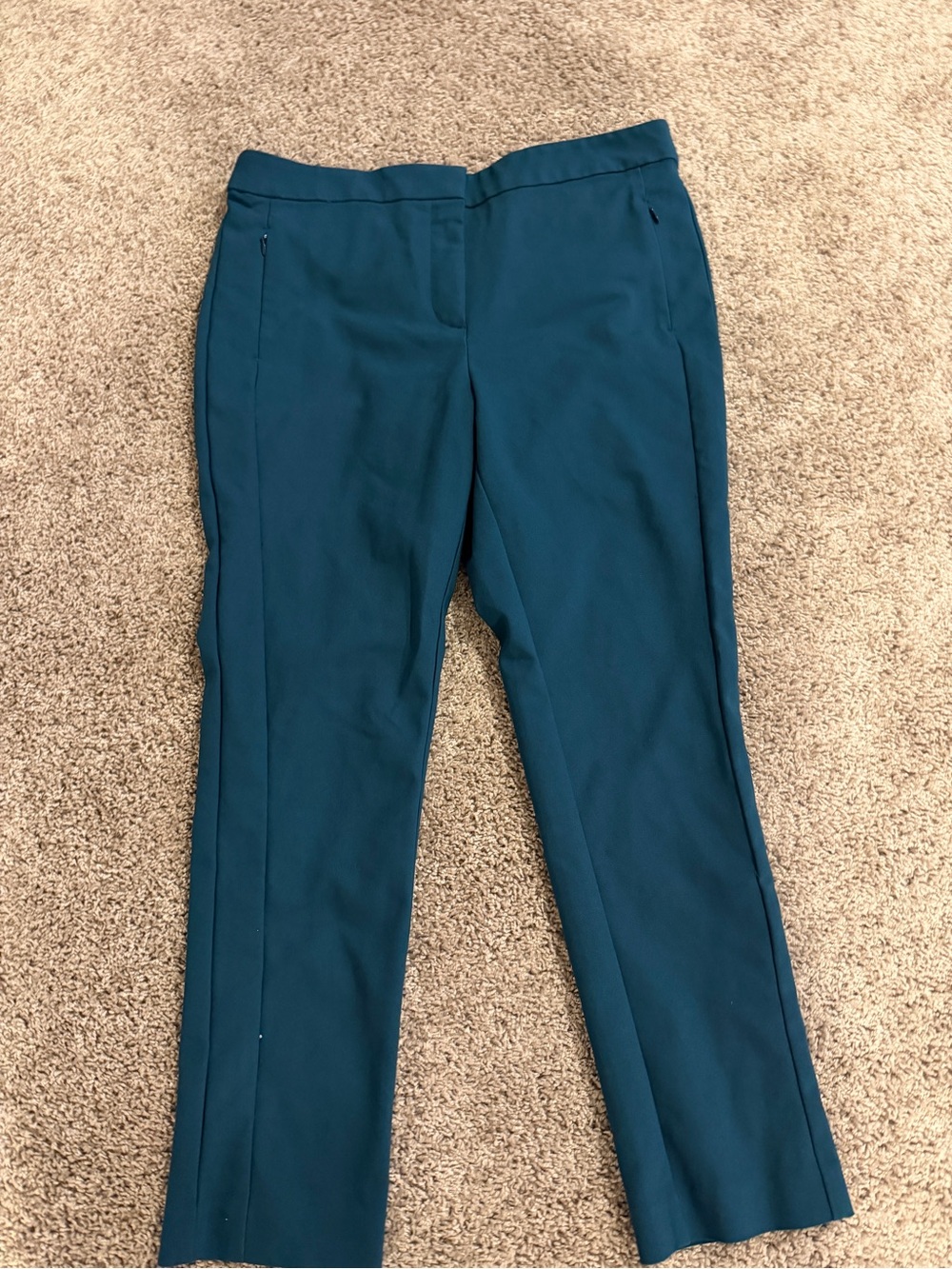LOFT Women's Teal-Blue Dress Pants